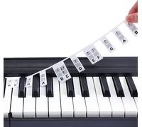 INF Etiquettes amovibles pour clavier de piano 88 touches Blanc
