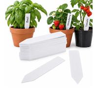 INF Étiquettes de plantes durables/panneaux de plantes paquet de 100 Blanc