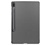 INF Étui pour Samsung Galaxy Tab S7 Plus/FE/Lite, étui pour Tablette à Trois Volets, Cuir PU et matériau PC, 1 × étui pour Tablette (Gris)