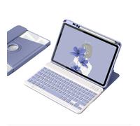 INF Étui avec Clavier Bluetooth Rotatif à 360° pour iPad 11 (A16) 2025 et iPad 10 (2022) 10.9 - Violet Lavande