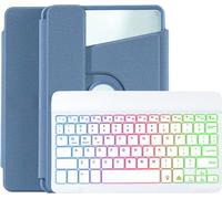 INF Étui Clavier Bluetooth Rotatif 360° pour Tab S9 Plus/S9 FE Plus 12.4" avec Support et Logement pour Stylet - Violet