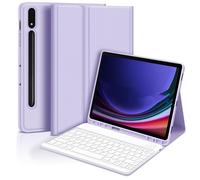 INF Étui Clavier Bluetooth Violet pour Samsung Galaxy Tab S7 FE 5G 12.4 pouces, Clavier Magnétique