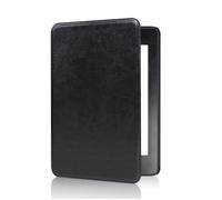 INF Étui de protection en cuir PU texturé ""cheval fou"" pour Kindle Paperwhite 12e génération (7 pouces) KPW6 Le noir