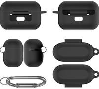 INF Étui de protection en silicone pour écouteurs TOZO NC9 2024 Le noir