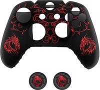 INF Étui de protection en silicone Red Dragon pour manette Xbox One