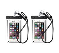 Etui mobile étanche pour smartphone universel Noir Paquet de 2
