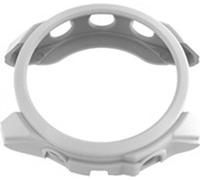 INF Étui en TPU texturé cuir blanc pour Garmin Forerunner 965