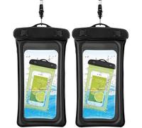 INF Étui flottant étanche pour téléphone portable Universel Noir Paquet de 2