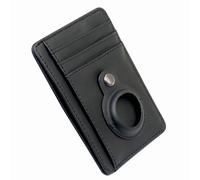 INF Étui portefeuille mince AirTag avec blocage RFID Le noir