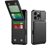 INF Étui portefeuille noir élégant pour iPhone 15 iPhone 15 Pro Max