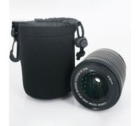 INF Étui pour objectif d'appareil photo avec cordon épais SLR noir S