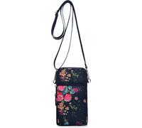 INF Étui pour téléphone à grand écran avec accessoires et sangle réglable Motif fleur de rose