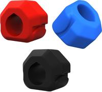 INF Exerciseur de mâchoire en silicone, Pack de 3 Multicolore