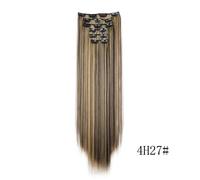 INF Extensions de cheveux à clips Extensions de cheveux 6 pièces café