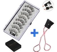 INF Faux cils magnétiques pour un look naturel - 8 pièces réutilisables