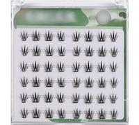 INF Faux Cils Naturels Sans Colle - 36 Fleurs en 6 Rangs, Fibre Synthétique