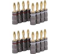 INF Fiche banane plaquée or 4 mm 16-pack
