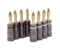 INF Fiche banane plaquée or 4 mm 8-pack