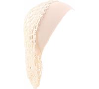 INF Filet à Cheveux Élastique Bord Large Polyester, Bonnet de Nuit, 2 Pièces Beige