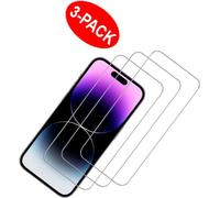 INF Film de protection pour l'écran de l'iPhone 15 Pro en 3 paquets de verre trempé