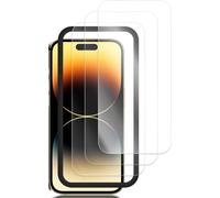 INF Film de verre trempé HD en alliage d'aluminium, couverture complète anti-chute Transparent iPhone 14 Pro
