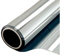 INF Film pour fenêtre pour protection solaire avec effet miroir 44,5x200 cm Argent