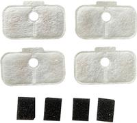 INF Filtre à eau pour fontaine à eau PETLIBRO Capsule pour chat Noir blanc 12+12 paquets