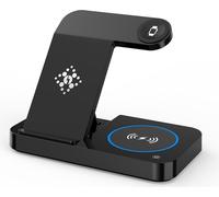 INF Foldable Wireless Charger 4 in 1 for Phone, Airpods, Apple Watch noir