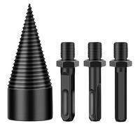 INF Foret fendeur de bois de chauffage, paquet de 4 Le noir