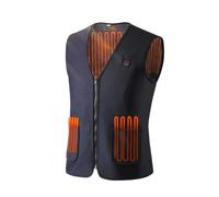 INF Gilet Chauffant Homme Femme, Gilet Chauffant Electrique USB Chaud, 3 Niveaux de Température Gilet Chauffant Electrique pour Moto Chasse Camping Ski (XL)