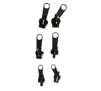 Glissière Universelle Pour Fermeture Éclair, Paquet De 6 Le Noir