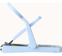 INF Grand Coupe-Ongles avec Loupe pour Seniors - Coupe Précise Blanc