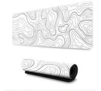 INF Grand papier peint de bureau pour tapis de souris Blanc M