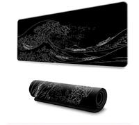 INF Grand tapis de souris étendu pour bureau M vague