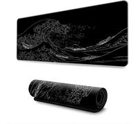 INF Grand tapis de souris étendu pour bureau S vague