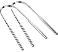 INF Gratte-langue en forme de U Acier inoxydable Paquet de 2