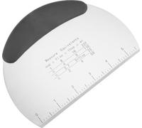 INF Grattoir à pâte semi-circulaire en acier inoxydable Argent