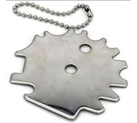 INF Grattoir à plaque de cuisson en acier inoxydable, rond (vierge, en stock)