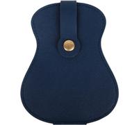 INF Guitar pick case - Étui pour médiator de guitare en cuirPolyuréthanede grande capacité Bleu
