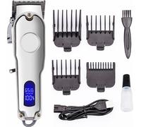 INF Hair Clipper / Trimmer avec accessoires - silencieux et rechargeable Silver