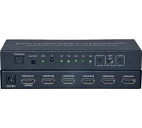 INF HDMI Switch 5x1 - 4K/3D avec télécommande Noir