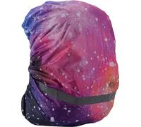 INF Housse de pluie imperméable pour sac à dos avec bande réfléchissante L Ciel étoilé rose