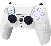 INF Housse de protection en silicone pour manette PS5 - Design chat mignon Blanc