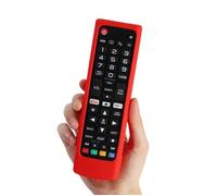 INF Housse de protection en silicone pour télécommande universelle LG - Antichoc, Antidérapante - [Couleur] Rouge