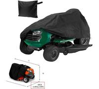 INF Housse de protection étanche pour tondeuse à gazon en tissu Oxford 210D Le noir XXL
