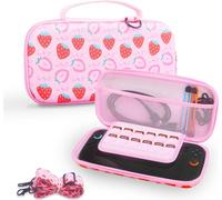 INF Housse de Transport Rose pour Switch 2 avec Bandoulière et Motifs Fraises