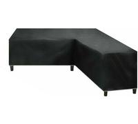 INF Housse pour meubles de jardin en forme de V, 270x270x90 cm - Noir Oxford