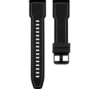 INF Huawei Watch Ultimate Silicone Leather Hybrid Narrow Strap Black