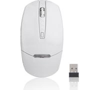 INF Illuminated 2.4G Wireless Mouse - blanche, portable et silencieuse