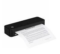 INF Imprimante Thermique A4 Sans Encre - Imprimante Thermique Portable 8 Pouces, Impression Mobile et Bureau Le noir